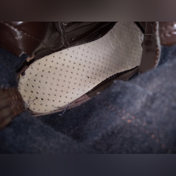 Enzo Angiolini Genuine Soft Leather Boots/ Vintage Brown Mid Calf Zipper Boots - Picture 9 of 15